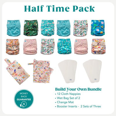 Half Time Cloth Nappy Pack